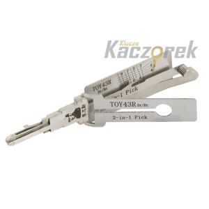 2w1 - 075 - Toyota - TOY43R Dr/Bt - przyrząd do naprawy zamków